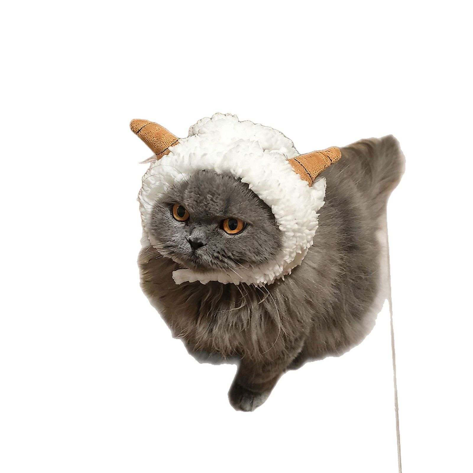 Pet Cat Hat AMOOR Sheep Costume M Lamb Hat view 5