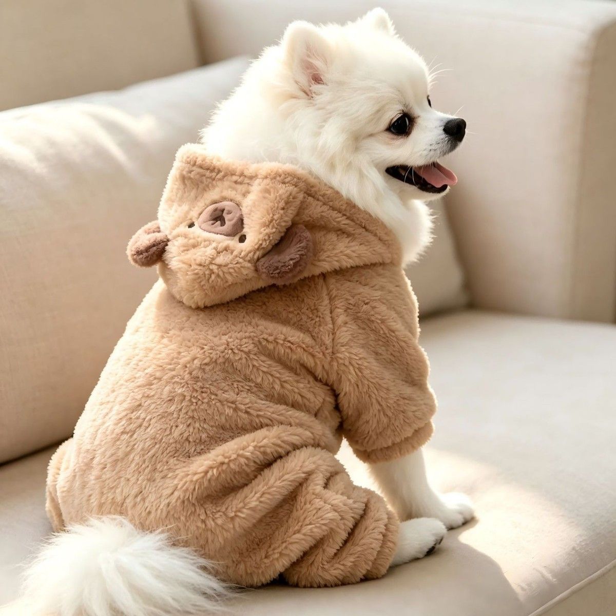 AMOOR Dog Winter Jacket Bear Style Polyester XS view 3