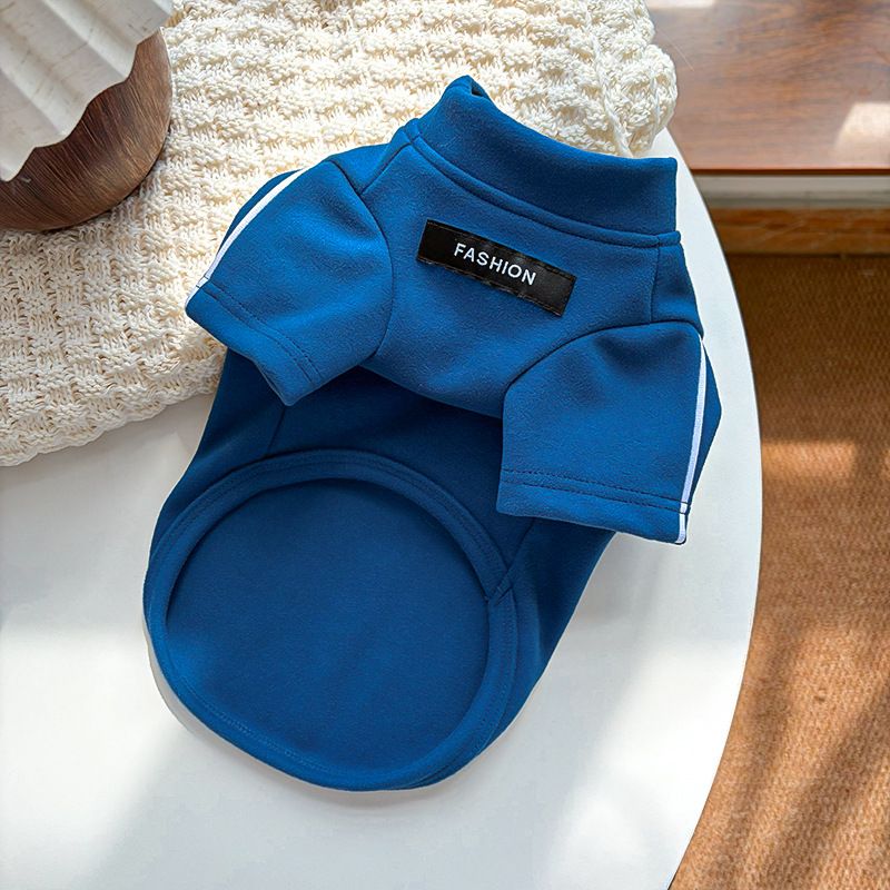 Cat Clothing Warm De Rong Base Layer Gem Blue Solid Base Layer (with Pull Tab)