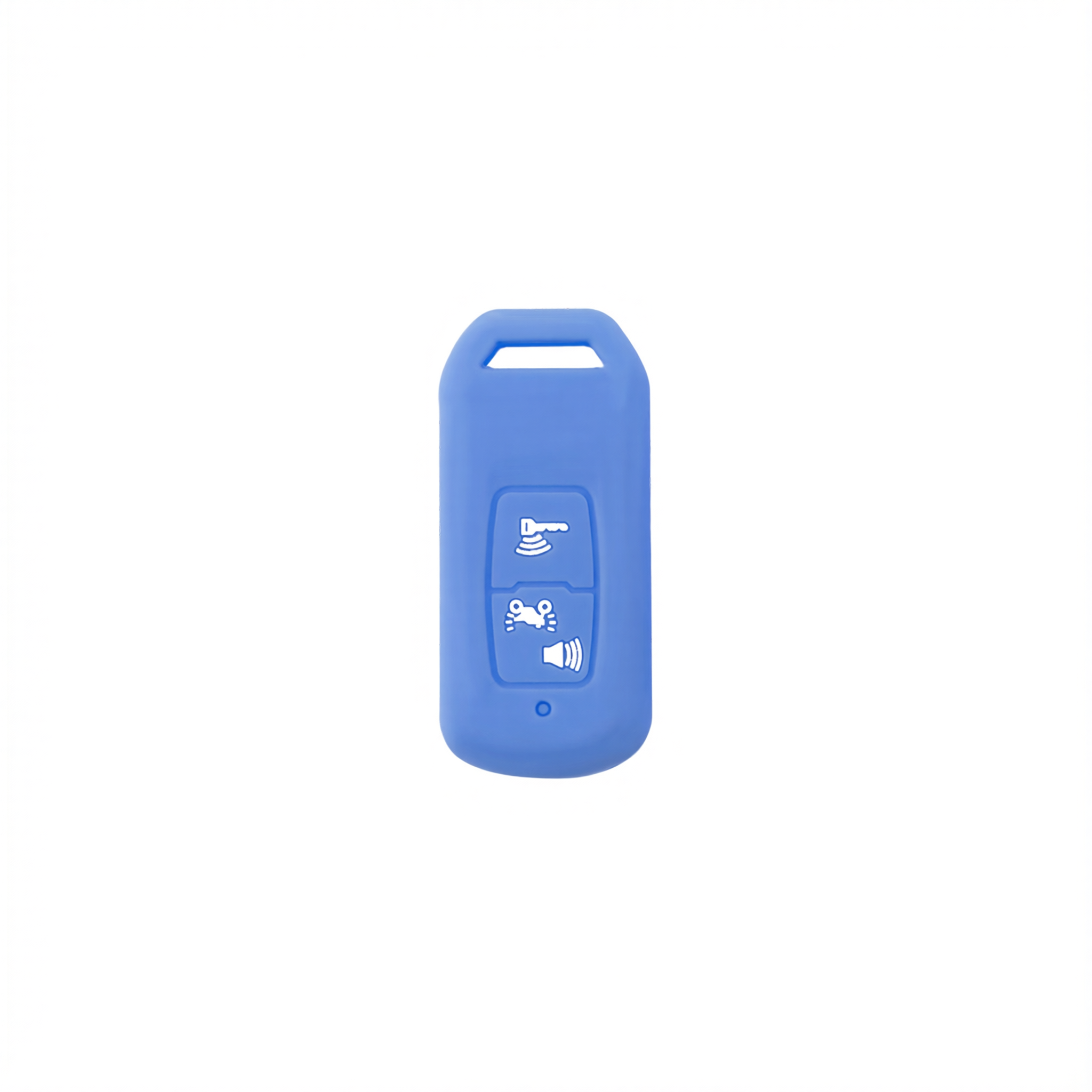 Color My Life Silicone Key Bag for Honda PCX160. Light blue white label — image 1