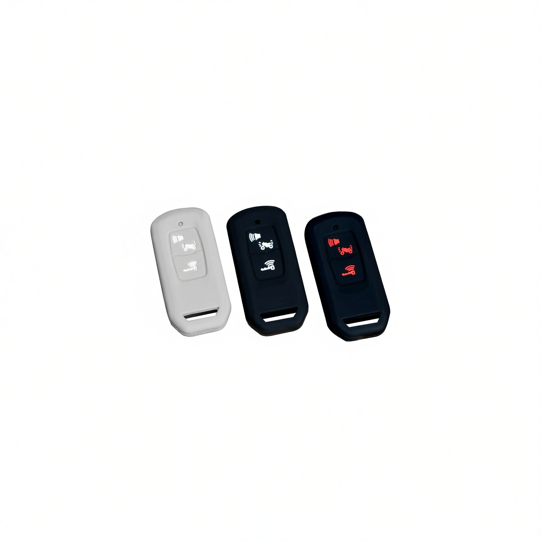 Color My Life Silicone Key Bag for Honda PCX160. Pink white label view 4