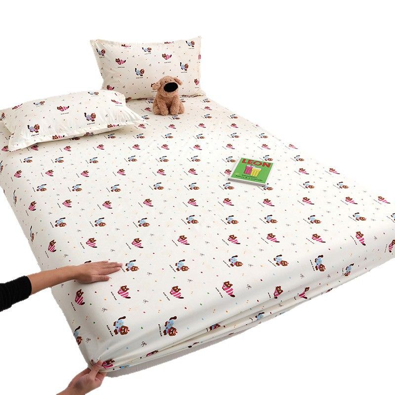Yuan sheng Home Textiles Pure Cotton Cartoon Dog Sheet Blue cat 160*200cm view 6