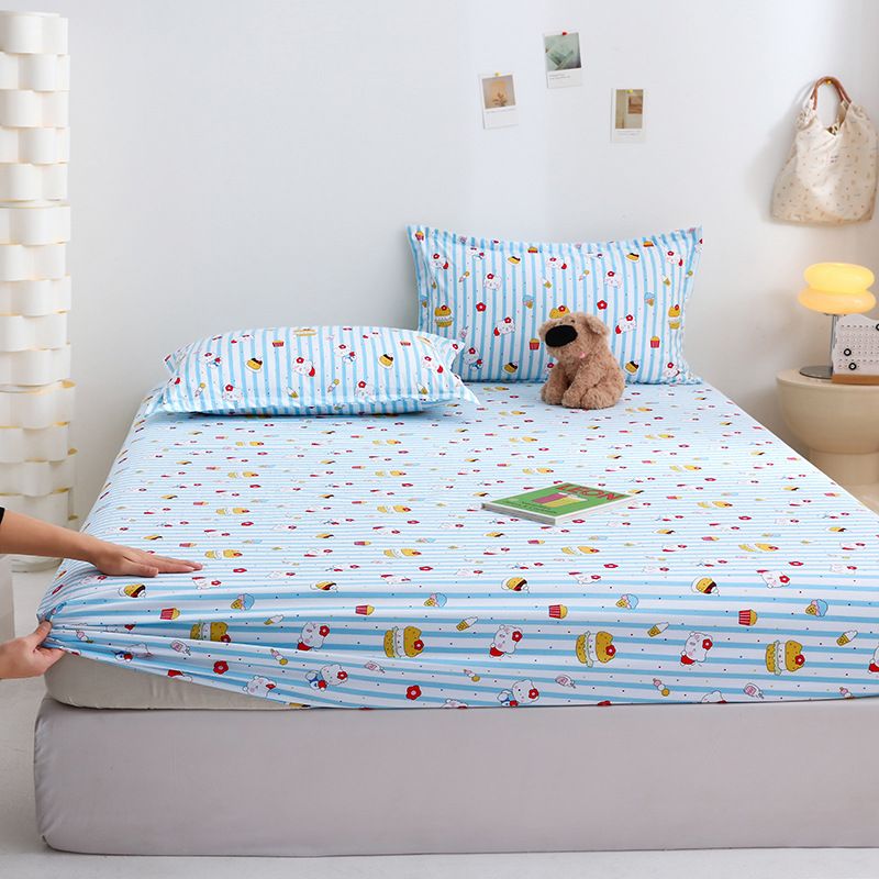 Yuan sheng Home Textiles Pure Cotton Cartoon Dog Sheet Cartoon white bear view 4