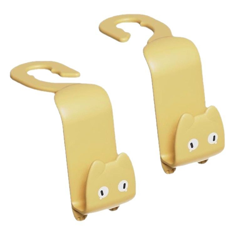 Hong Zhe Cartoon Car Hook ABS Pink Pair Yellow [pair] view 4