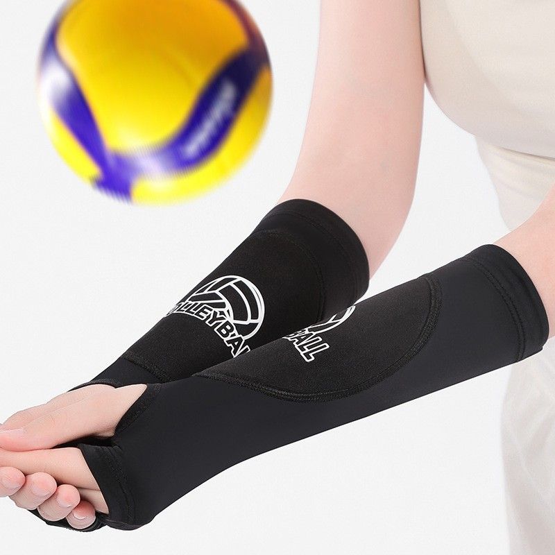 Volleyball Arm Guards Nylon The one who leaps Volleyball arm guards [black] s