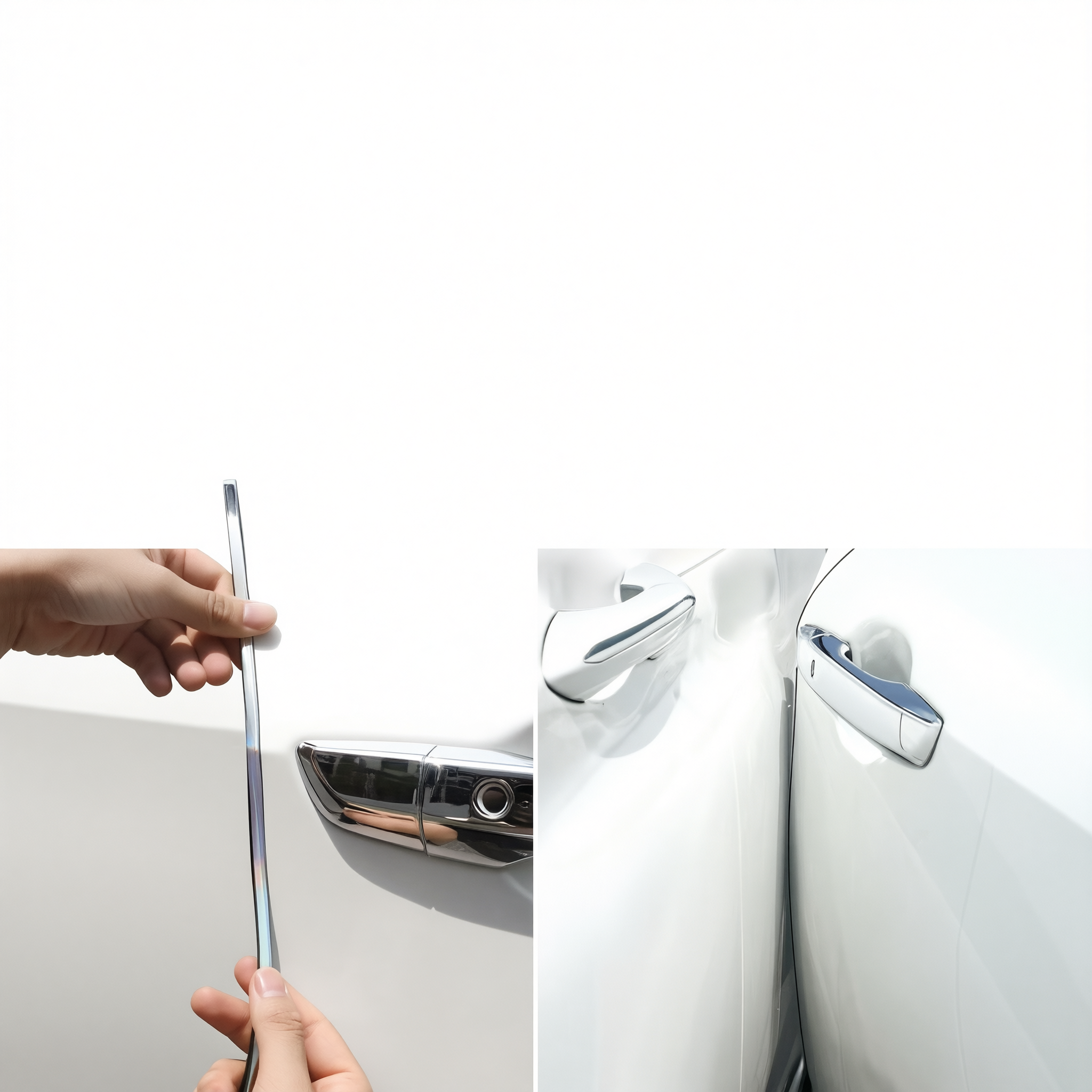 Car Door Anti Collision Strip Electroplated Silver 5m Electroplated red [5m] view 4