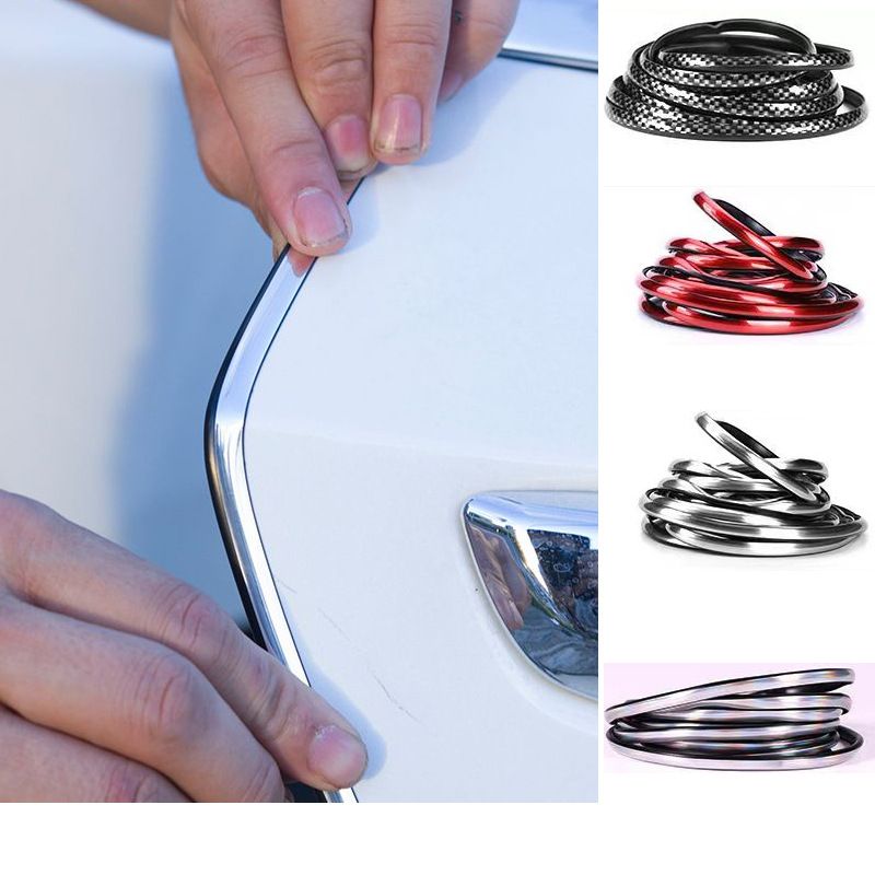 Car Door Anti Collision Strip Electroplated Silver 5m Laser silver【5m】 view 2
