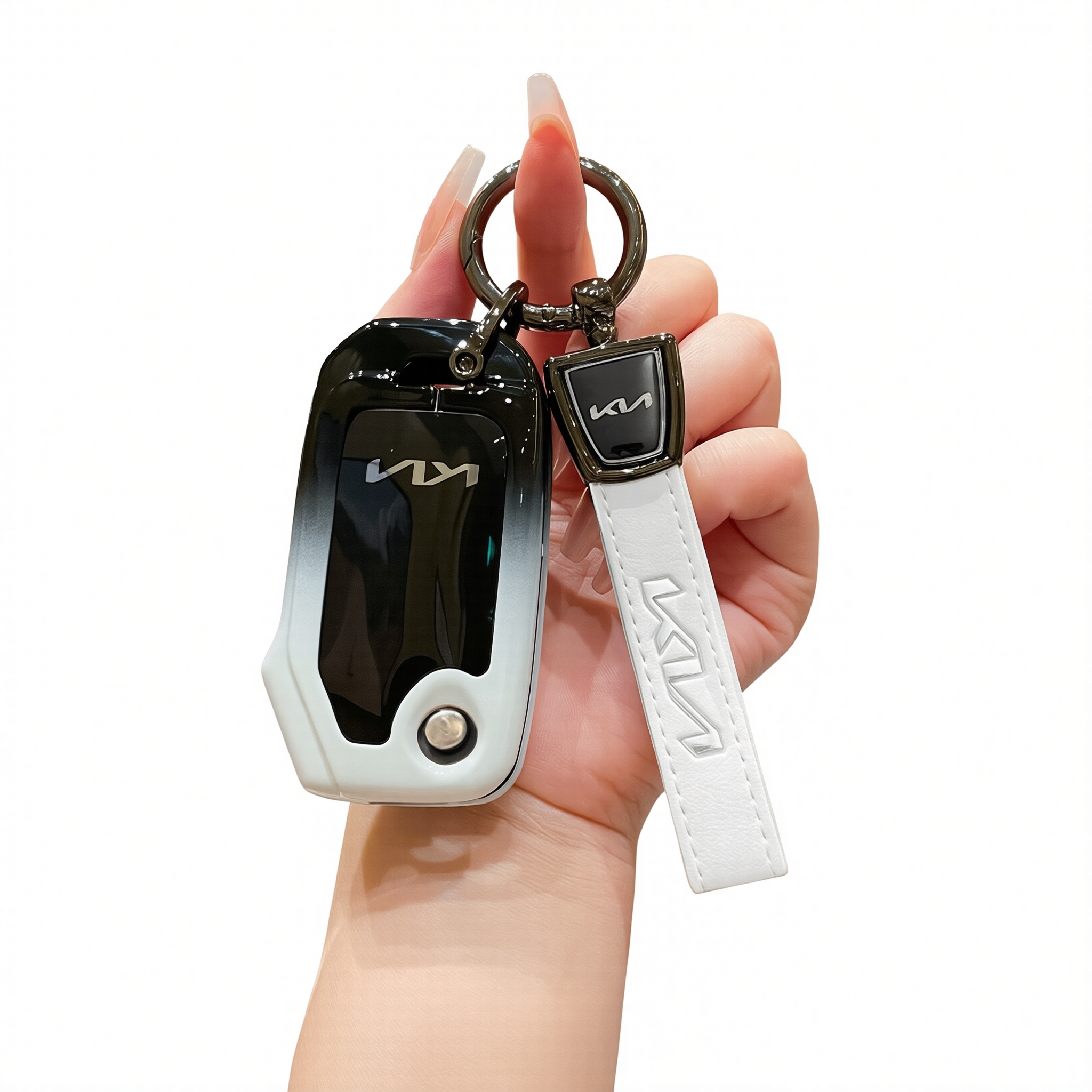 Kia Key Cover Fragrant Car Island H3 Gradient Black Standard H3 key gradient — image 1
