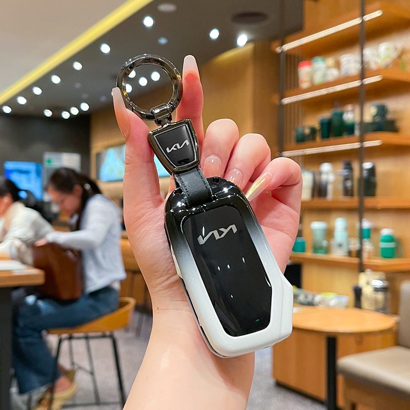 Kia Key Cover Fragrant Car Island H3 Gradient Black Standard H4 key gradient view 5