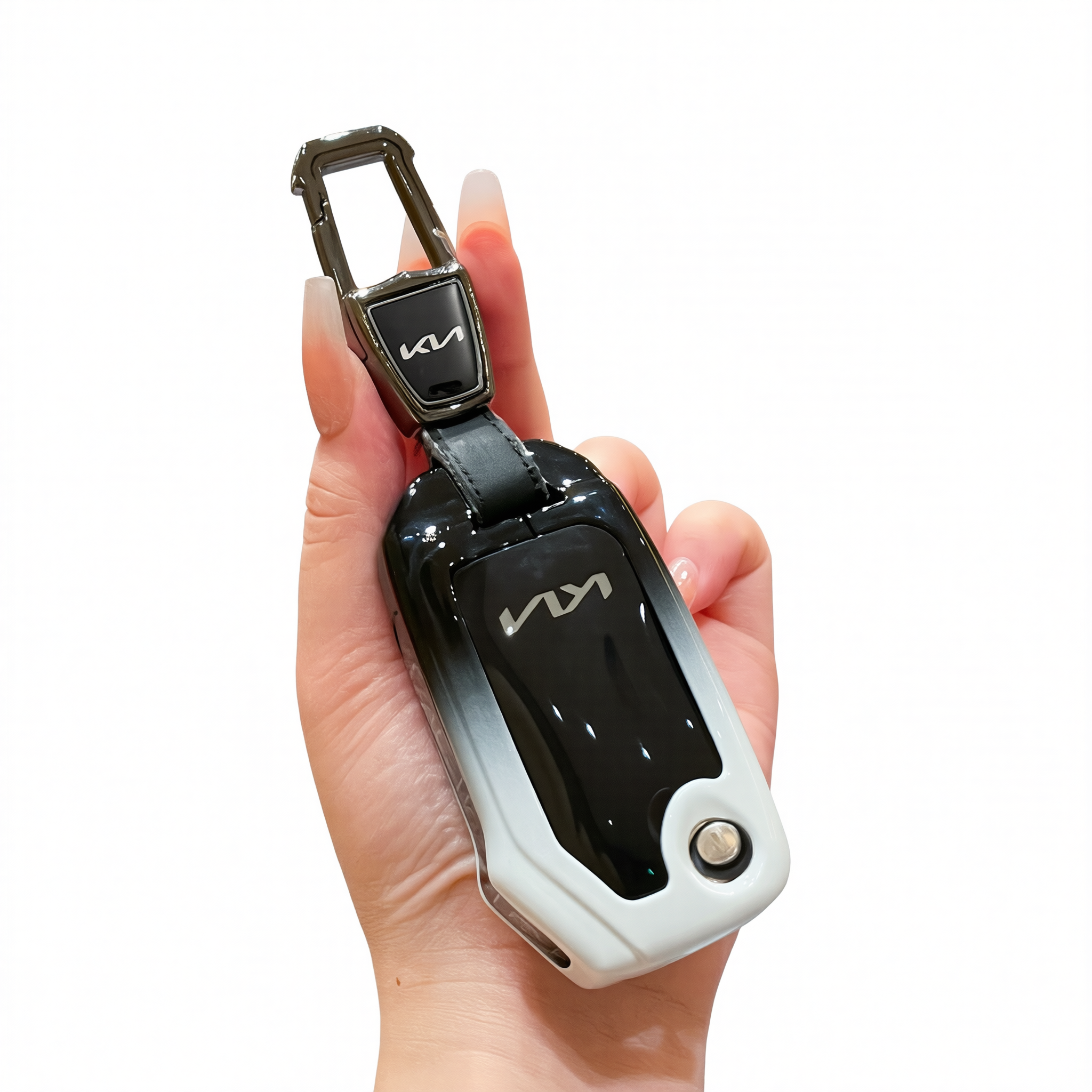 Kia Key Cover Fragrant Car Island H3 Gradient Black Standard H4 key gradient — image 1