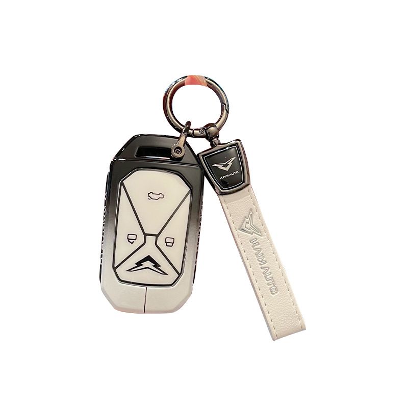 Kaiyi Kunlun Car Key Cover Gradient Black White Standard Option a: gradient view 6