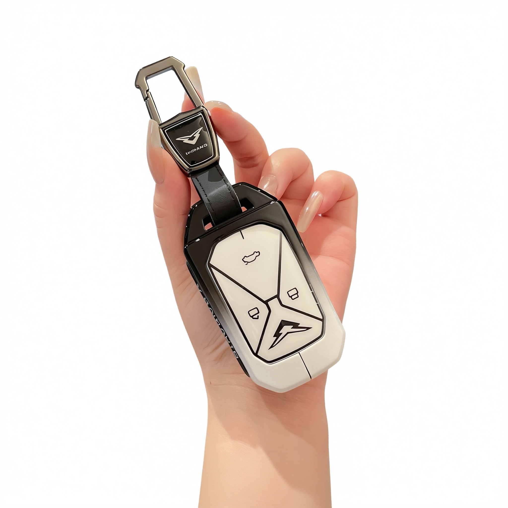 Kaiyi Kunlun Car Key Cover Gradient Black White Standard Type b gradient black — image 1