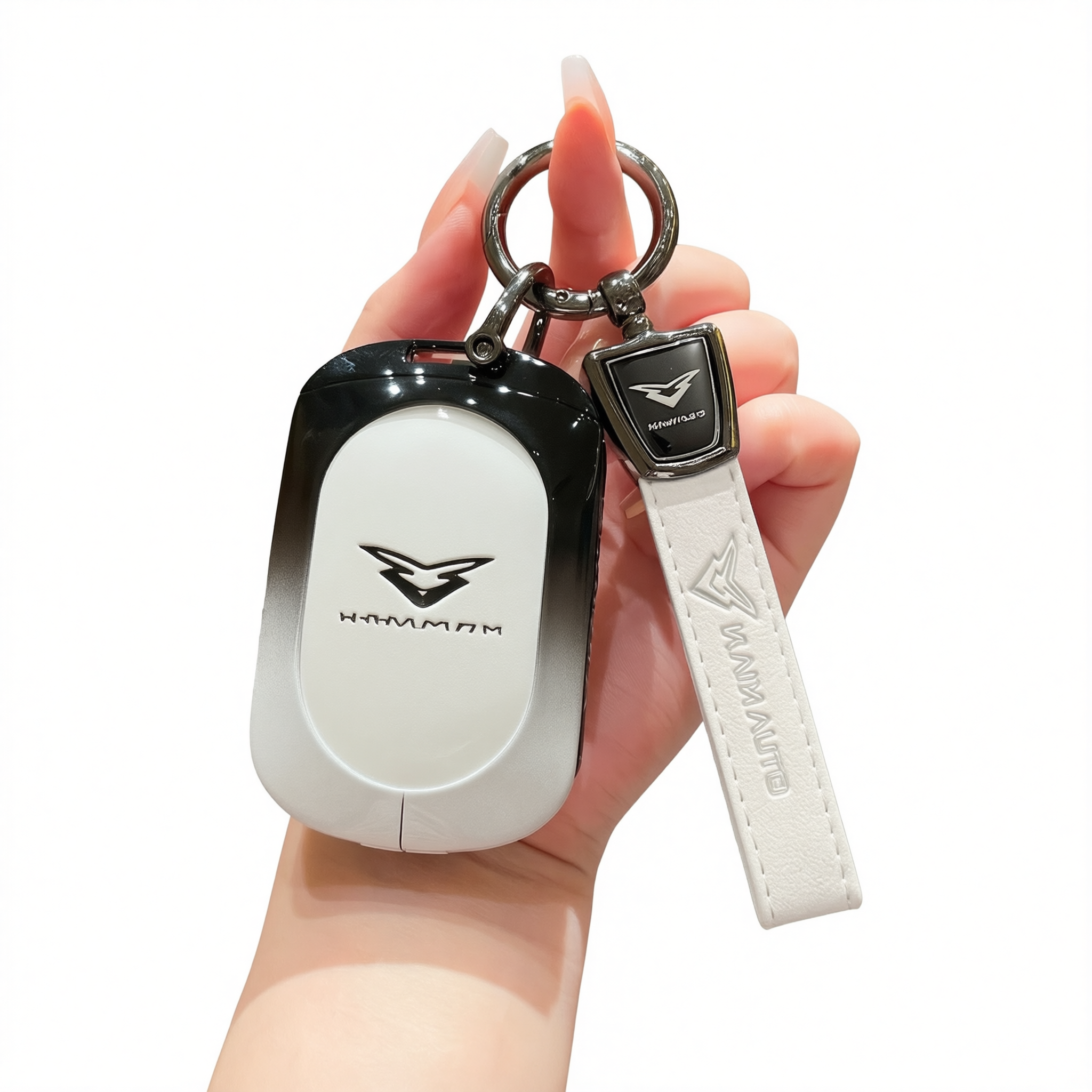 Kaiyi Kunlun Car Key Cover Gradient Black White Standard C style gradient — image 1