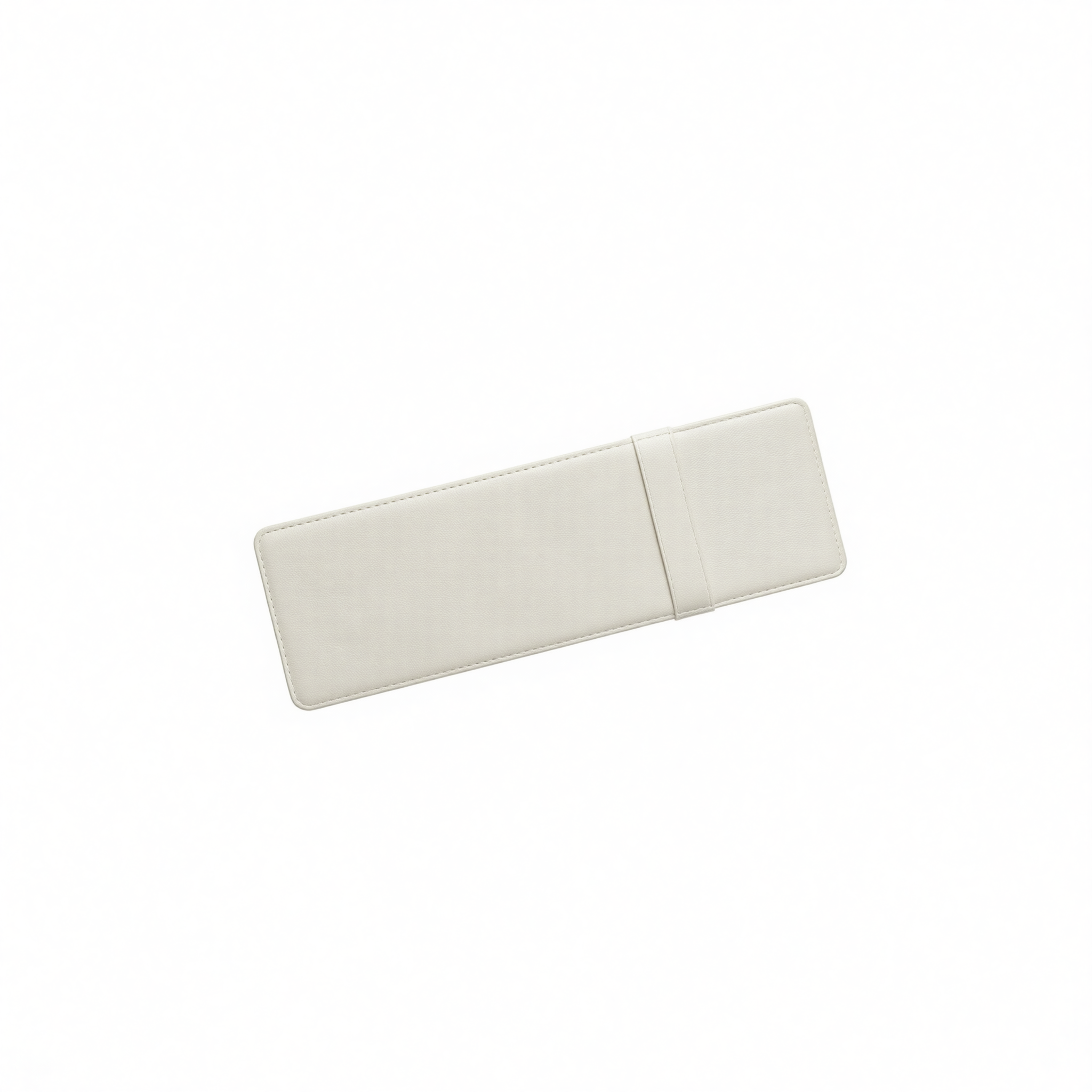 Suede Car Sun Visor Glasses Clip Card Holder Organizer Beige — image 1