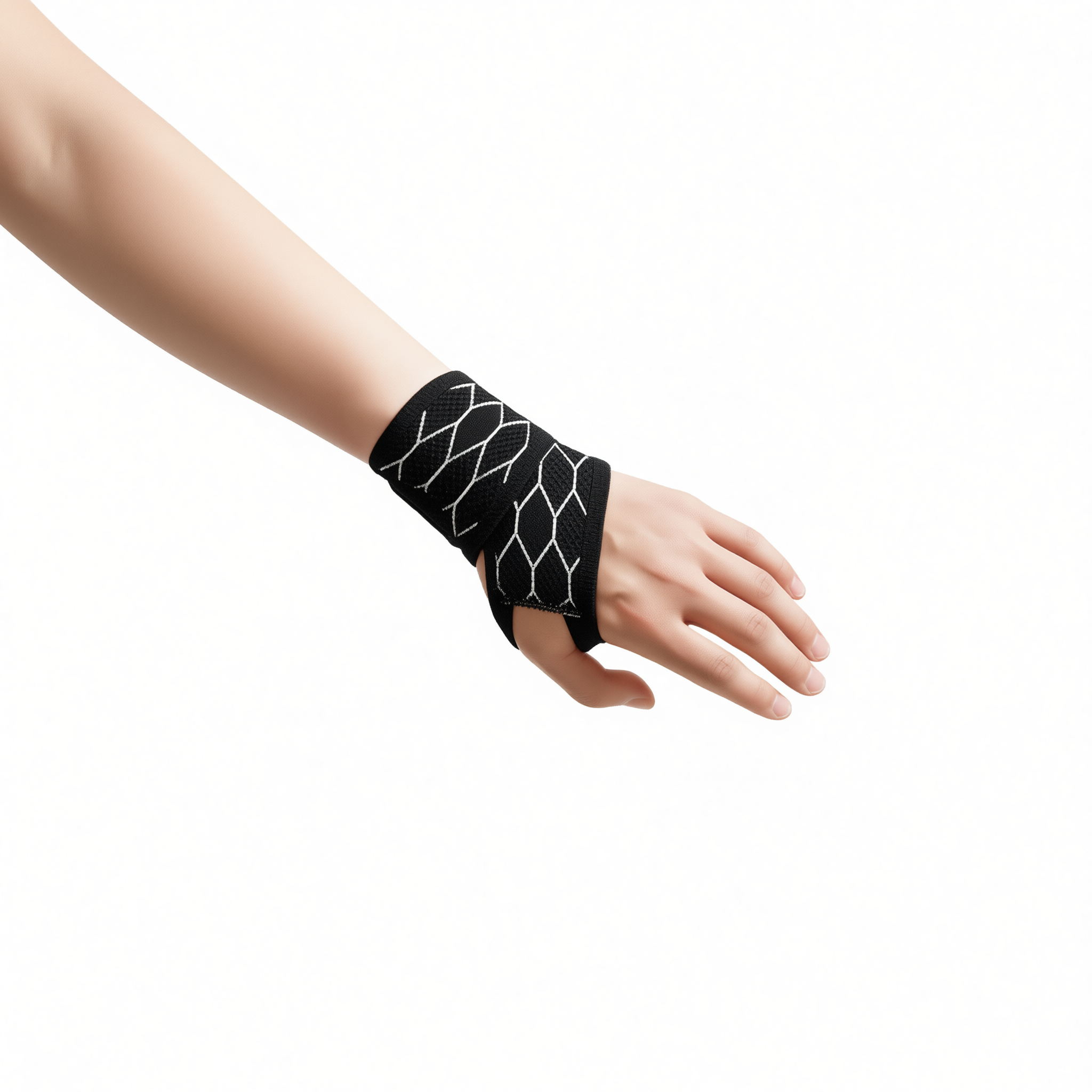 Sports Wristband Compression Sweat Band Classic gray - one pair [breathable view 5
