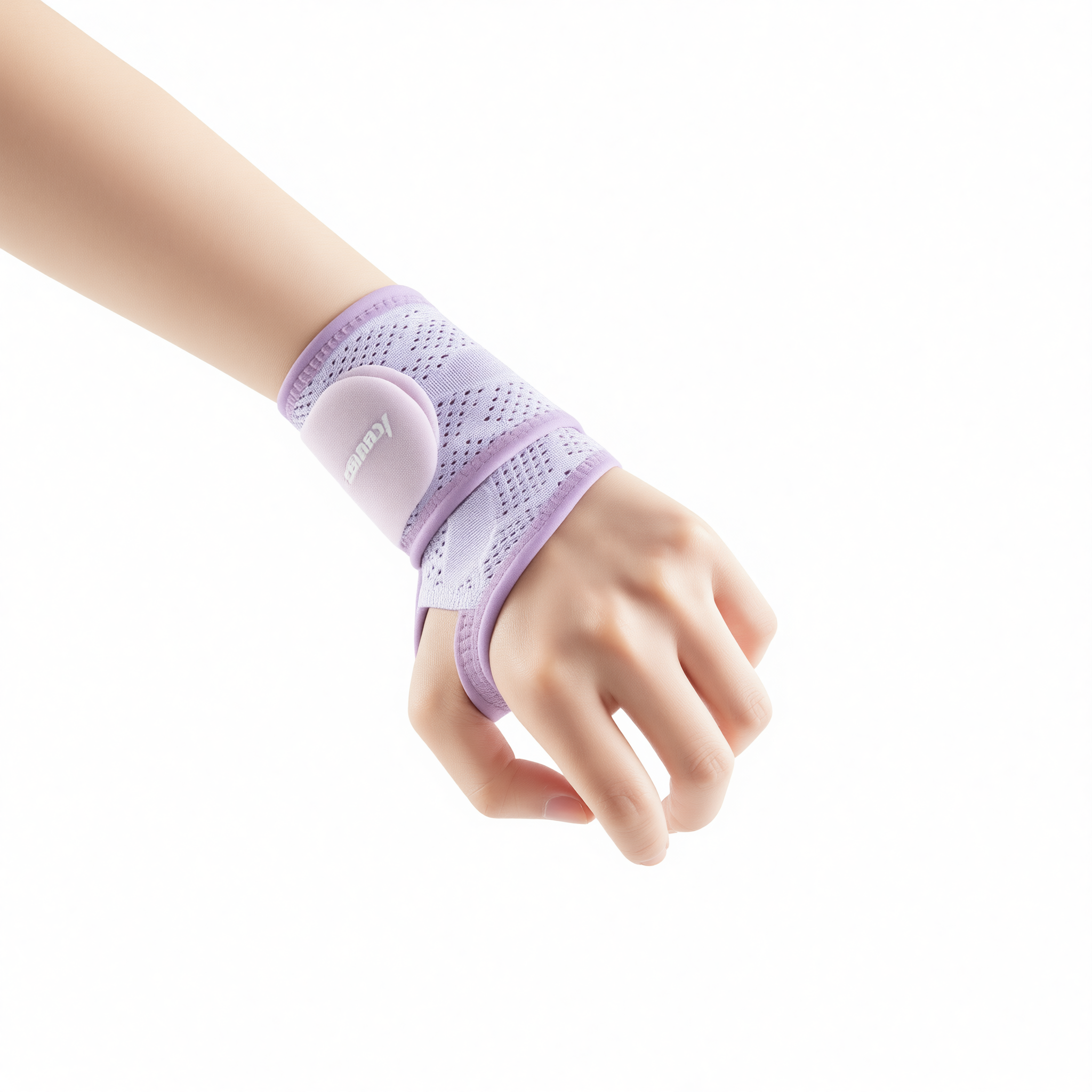 Sports Wristband Compression Sweat Band Charming purple - one pair [breathable