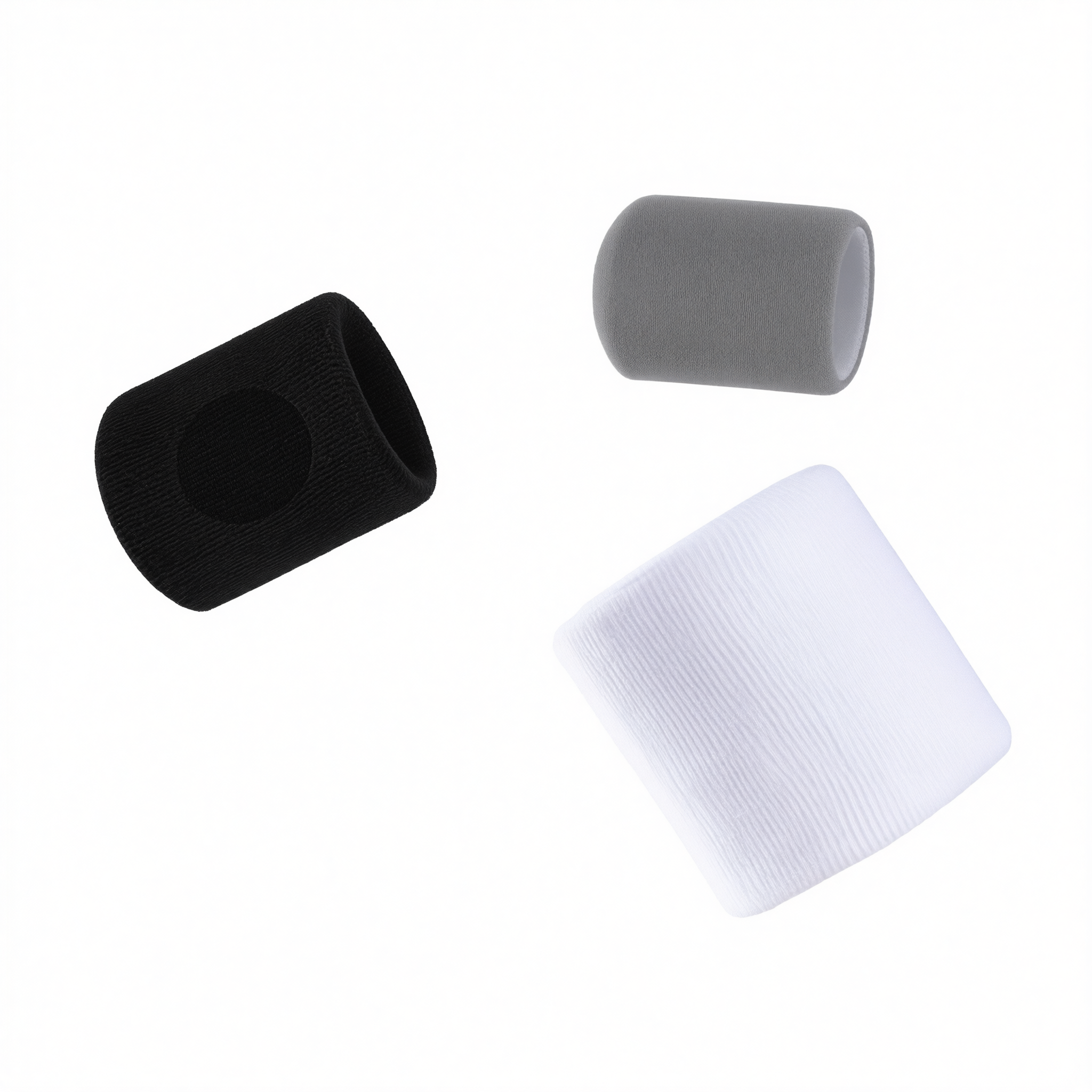 Thickened Wristbands Polyester Basketball Training Moonlight gray-[high elasticity view 6