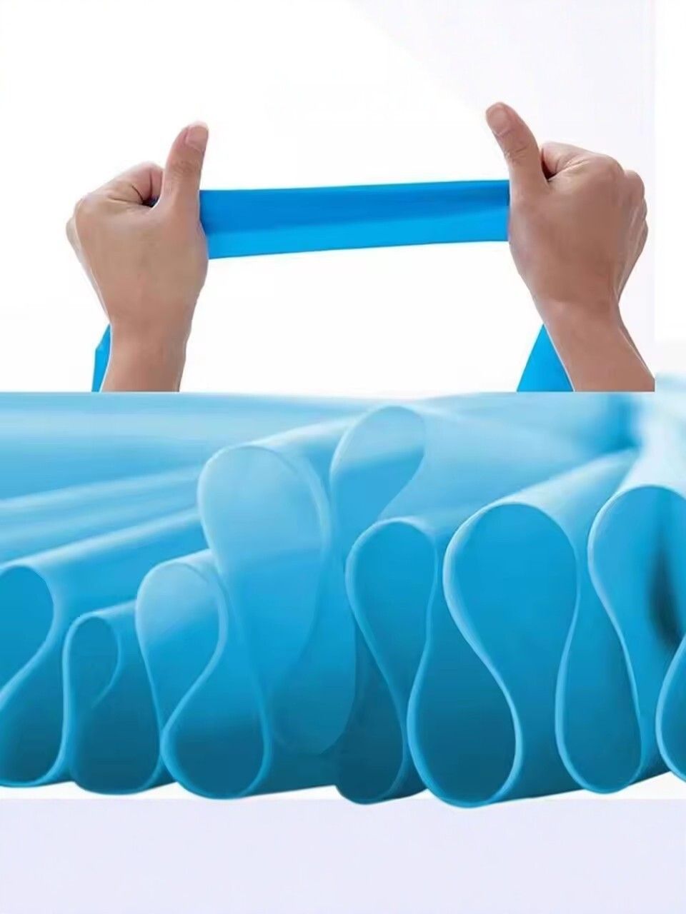 Resistance Band QZE Rubber 1.5m 1.5m piece of resistance sheet [random color] view 3