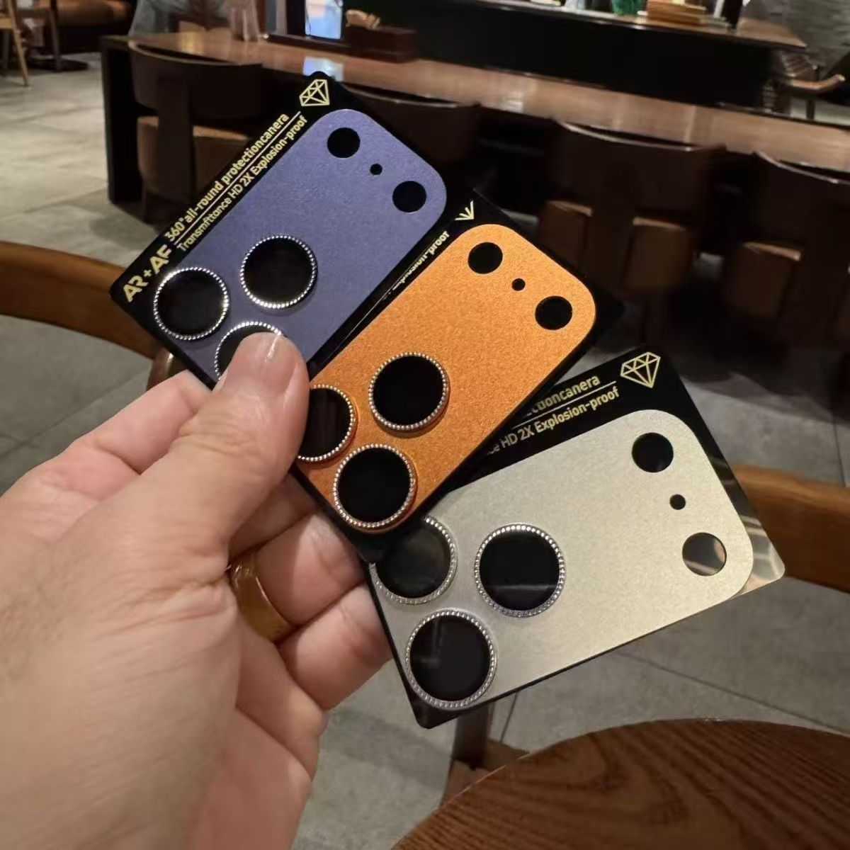 Yixi Camera Lens Protector iPhone 18Pro Max Diamond series integrated lens view 2