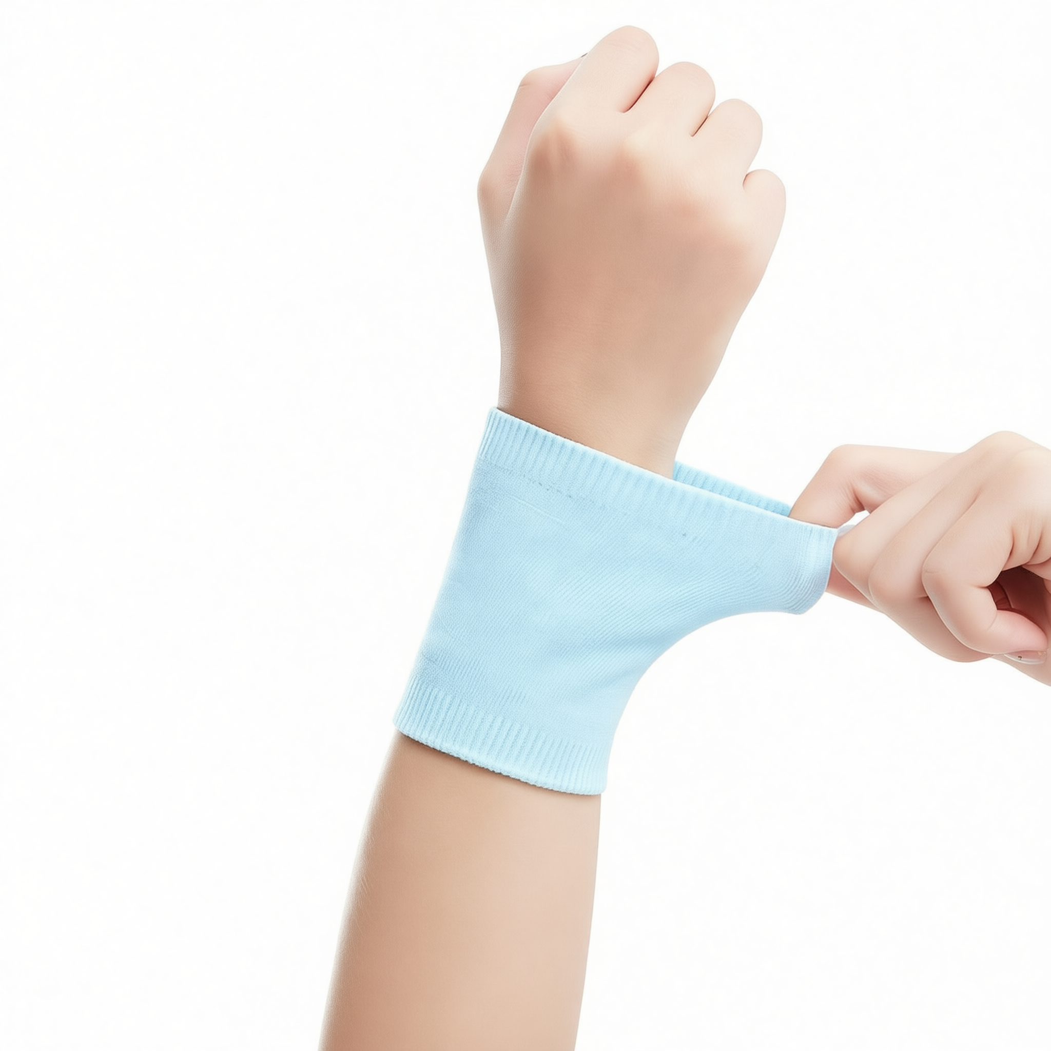 Sports Wristbands Sweat Absorbent Polyester [quiet night black] dry view 4