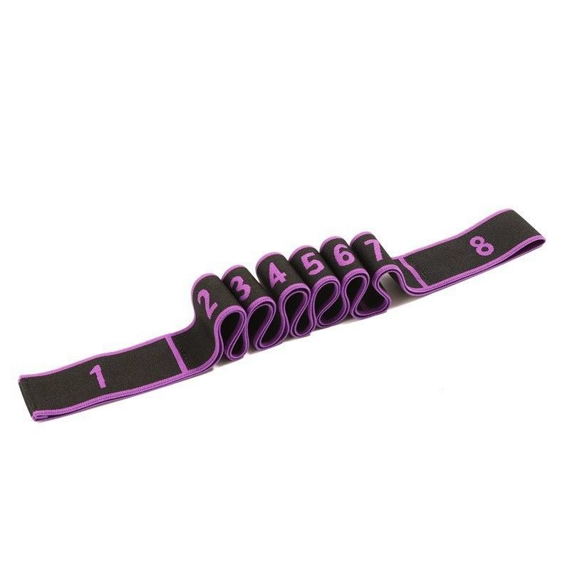 Qz.e Resistance Band Cotton Latex 90cm Eight grid tension belt [pink] view 2
