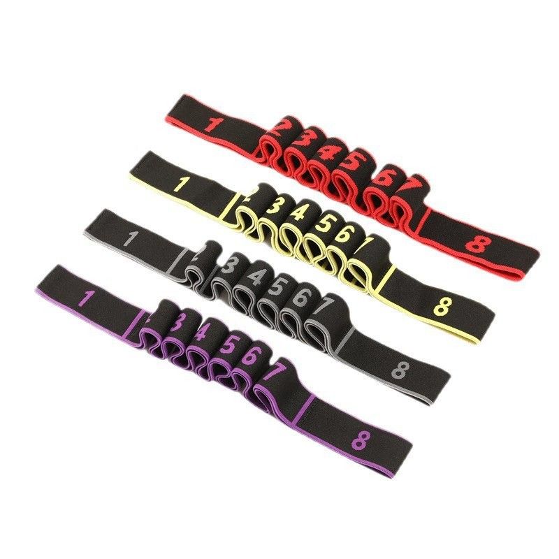 Qz.e Resistance Band Cotton Latex 90cm Eight grid tension belt [pink] view 5