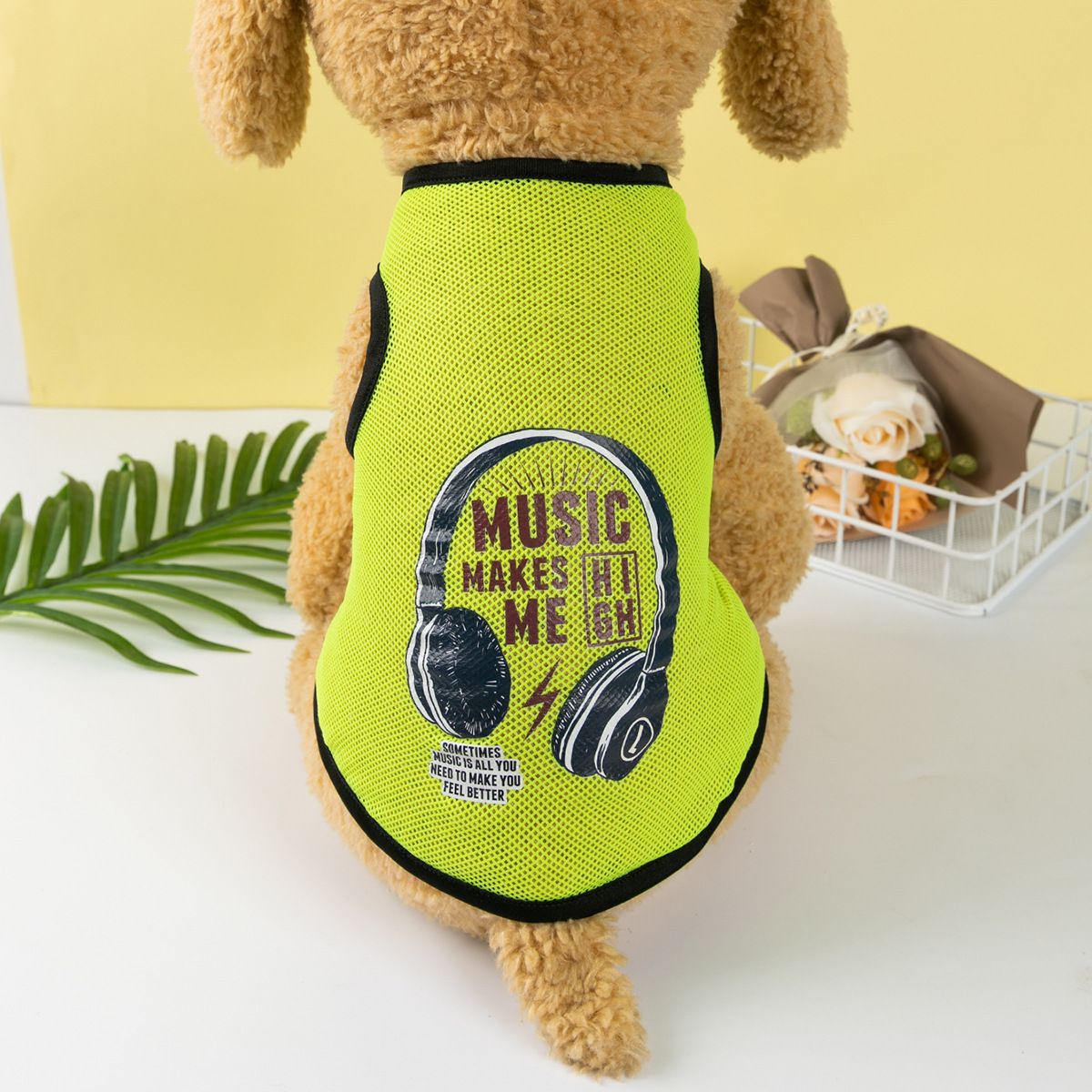 Harry kennel Dog Vest Summer Mesh Polyester Cartoon Mesh vest-dinosaur XL view 3