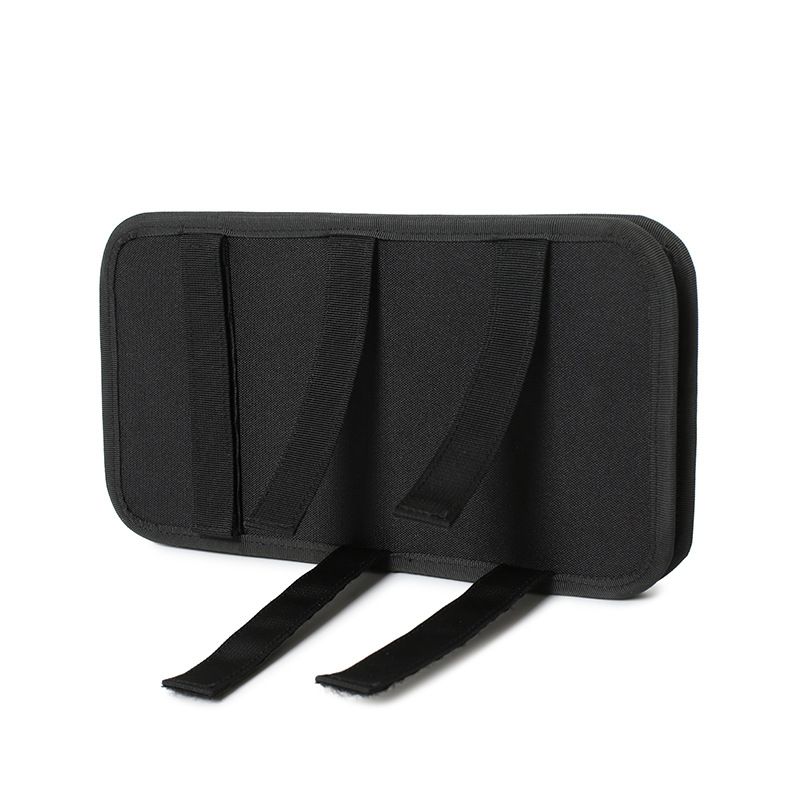 Car Sun Visor Storage Bag PVC Glasses Holder Black view 3