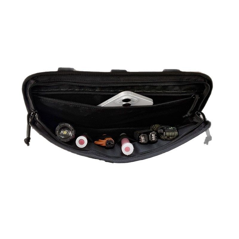 Car Sun Visor Storage Bag PVC Glasses Holder Black view 5