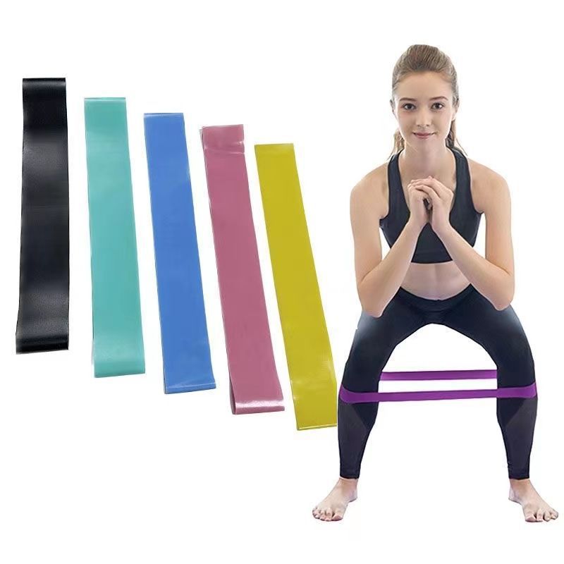 Yoga Resistance Bands Loop TPE QZE 10LB Maca color series [a set of five pieces] view 3