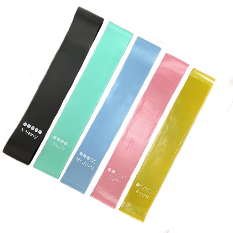 Yoga Resistance Bands Loop TPE QZE 10LB Maca color series [a set of five pieces] view 4