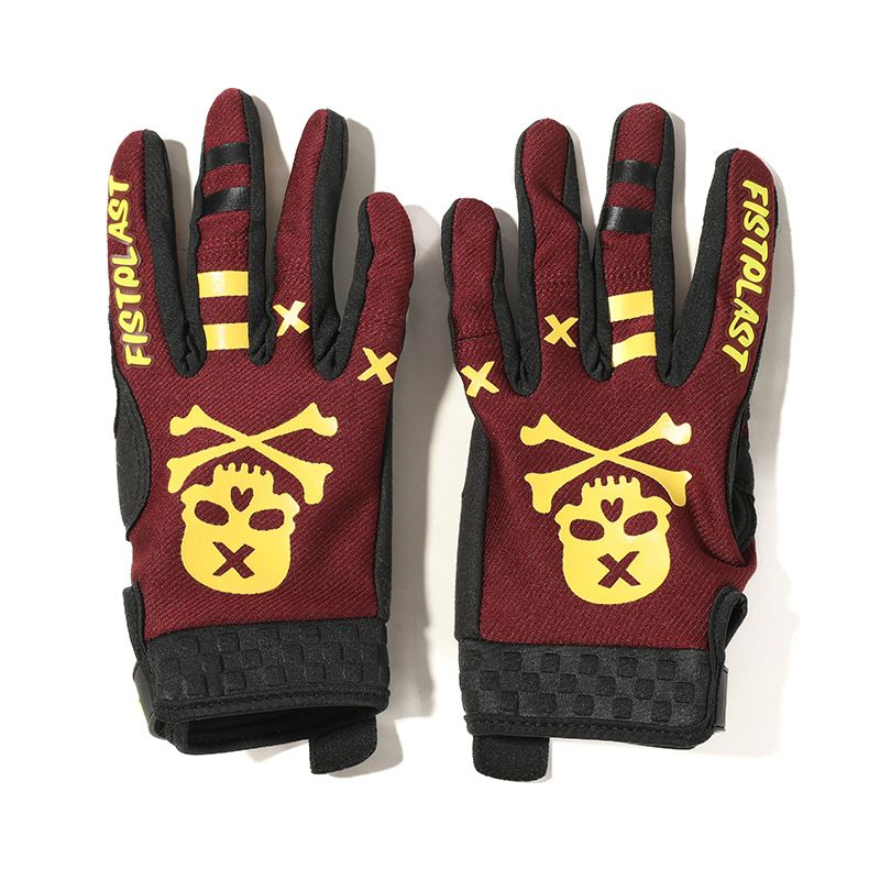 fistplast Motorcycle Gloves Full Finger Breathable. Deep red xxl