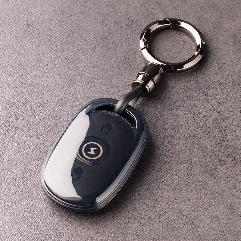 Electric Scooter Key Case TPU for Aima Luna [transparent black] key cover + view 2