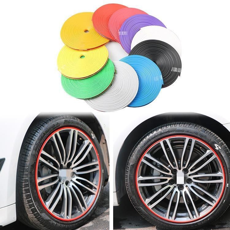 Ning zhi Rubber Car Wheel Hub Anti Scratch Strip 8m Black( 8m ) view 2
