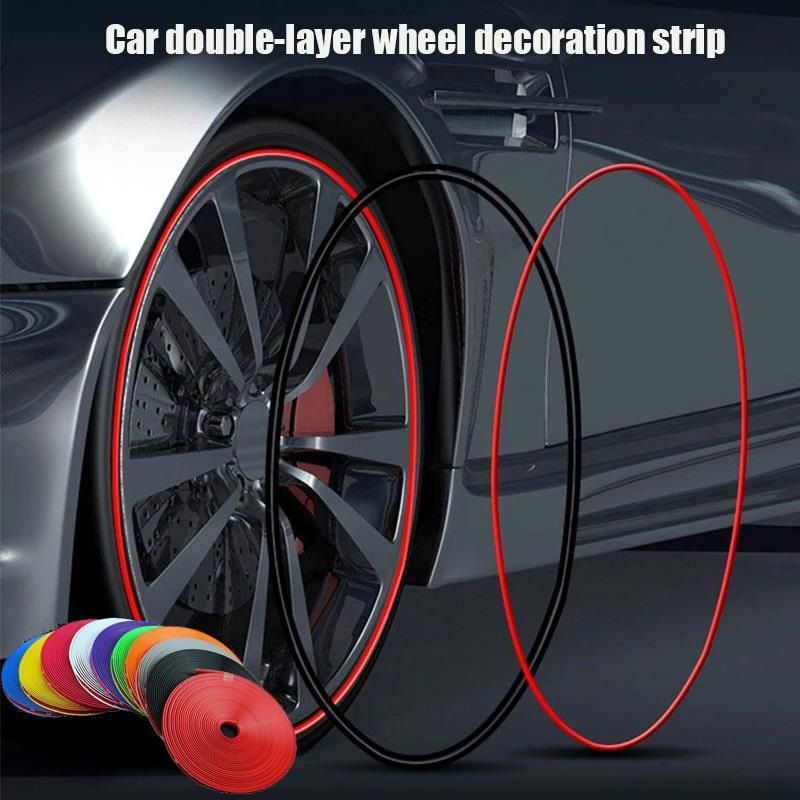 Ning zhi Rubber Car Wheel Hub Anti Scratch Strip 8m Red( 8m ) view 5