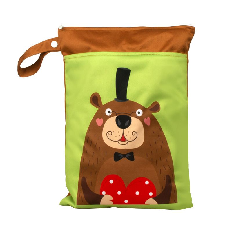 Cartoon Storage Hanging Bag Travel Dry Wet Separation Kapibala 25cm*35cm