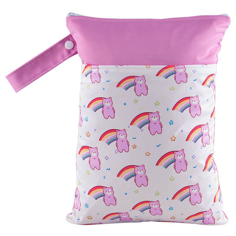 Cartoon Storage Hanging Bag Travel Dry Wet Separation STDW12 25cm*35cm (double