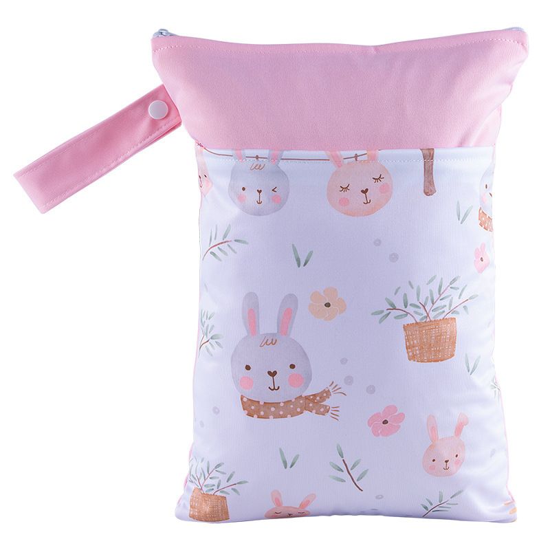 Cartoon Storage Hanging Bag Travel Dry Wet Separation STDW35 25cm*35cm (double