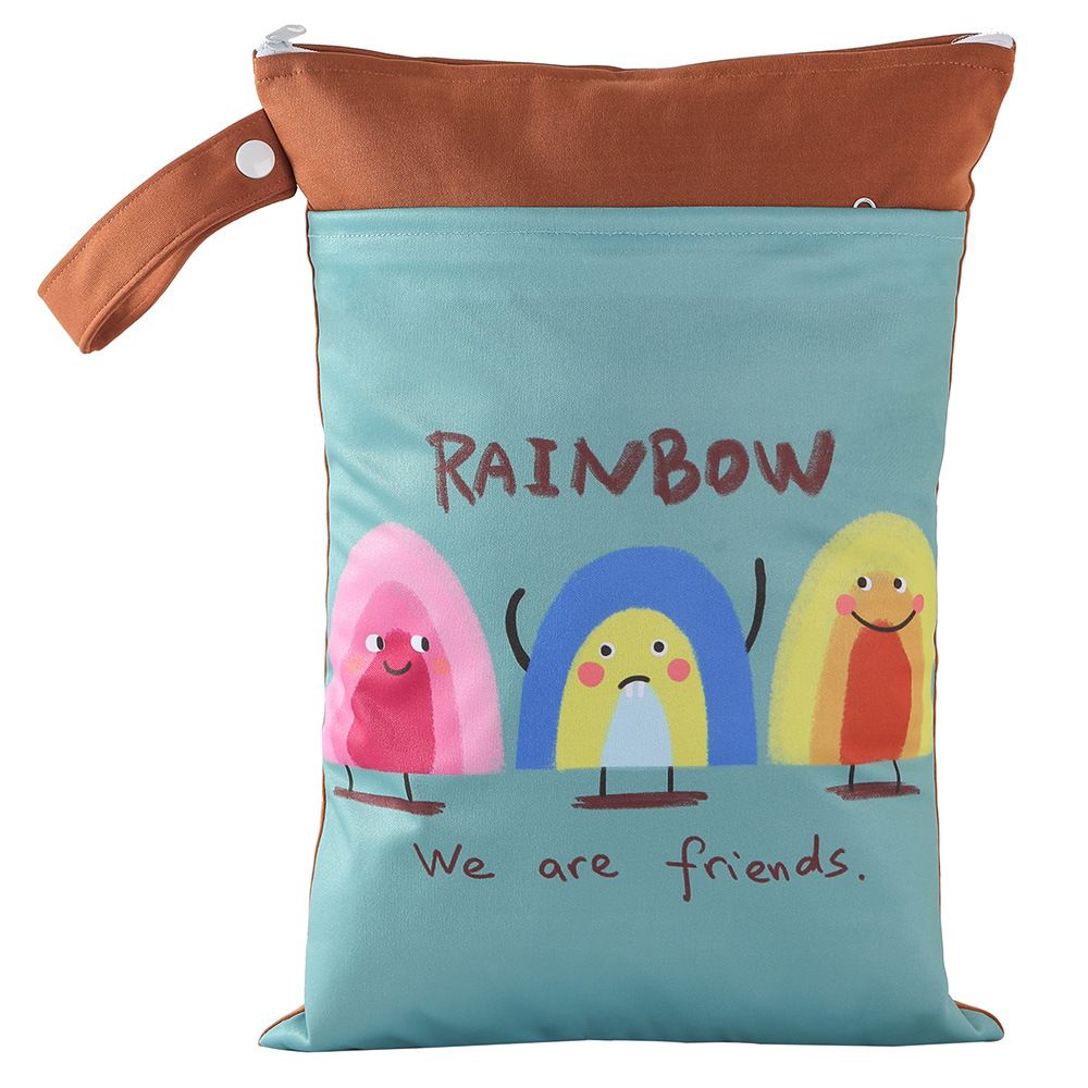 Cartoon Storage Hanging Bag Travel Dry Wet Separation DWST55 25cm*35cm (double