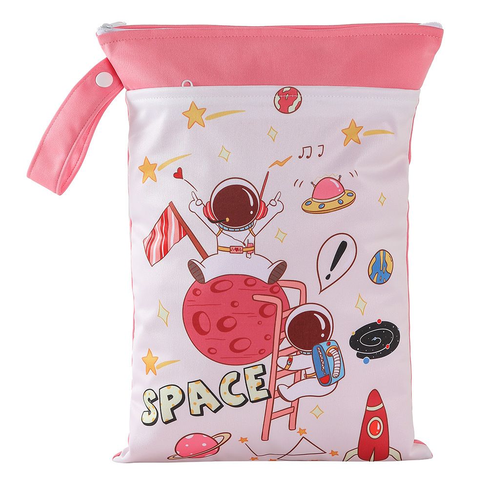 Cartoon Storage Hanging Bag Travel Dry Wet Separation DWST68 25cm*35cm (double