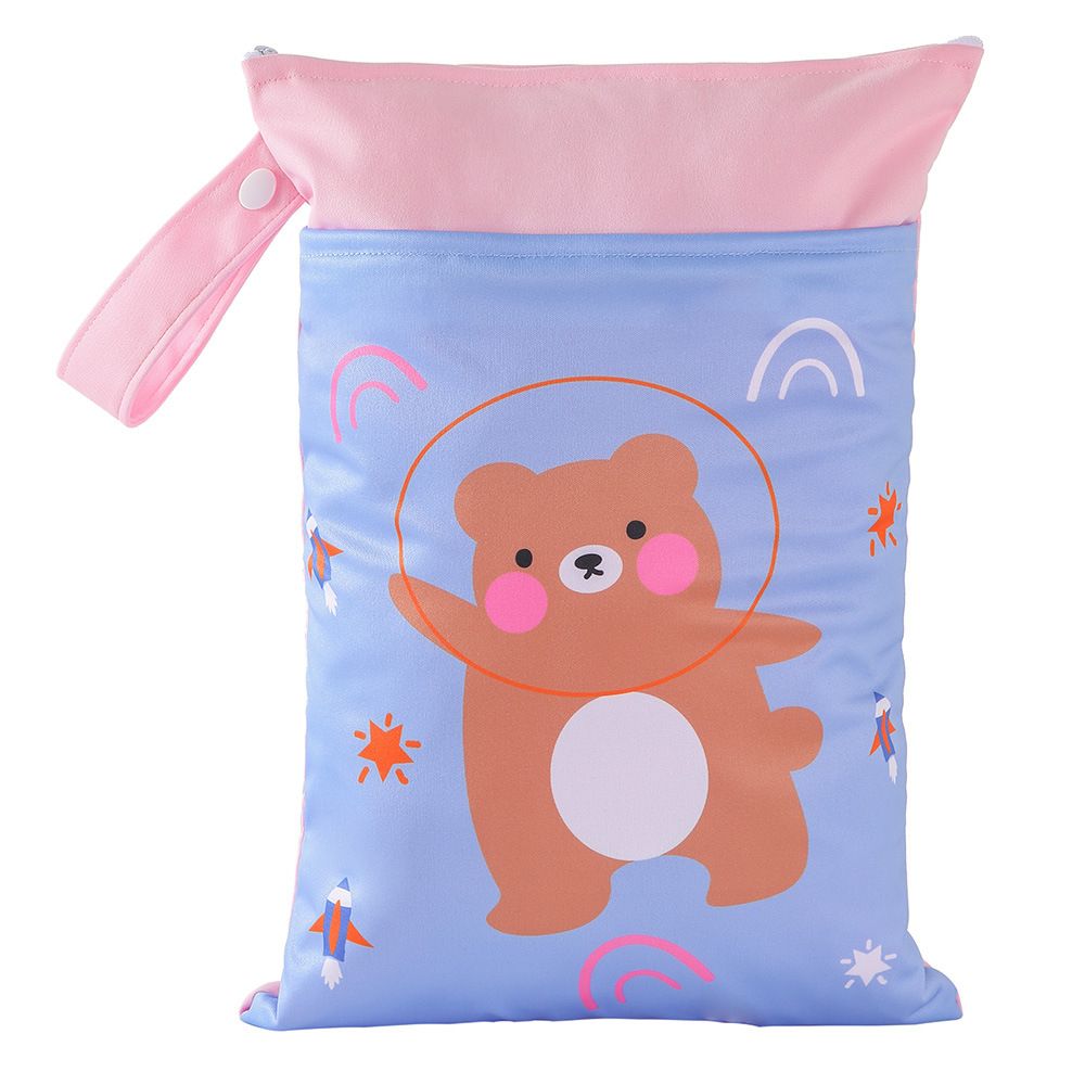 Cartoon Storage Hanging Bag Travel Dry Wet Separation DWST59 25cm*35cm (double