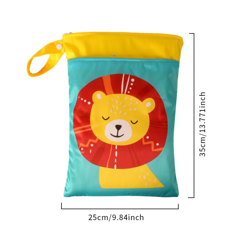Cartoon Storage Hanging Bag Travel Dry Wet Separation DWST59 25cm*35cm (double view 3