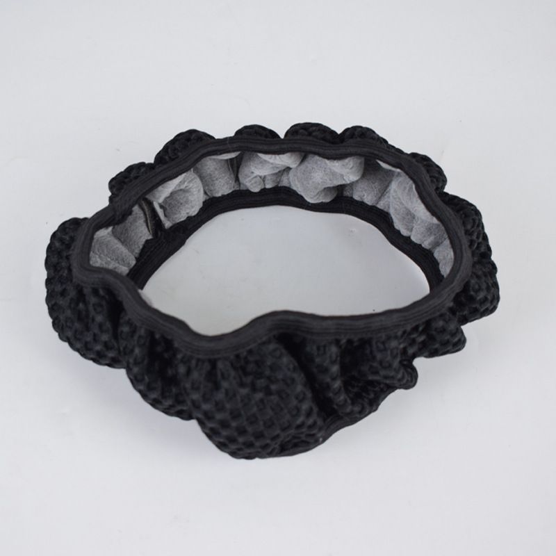 Elastic Steering Wheel Cover 38cm Black view 3