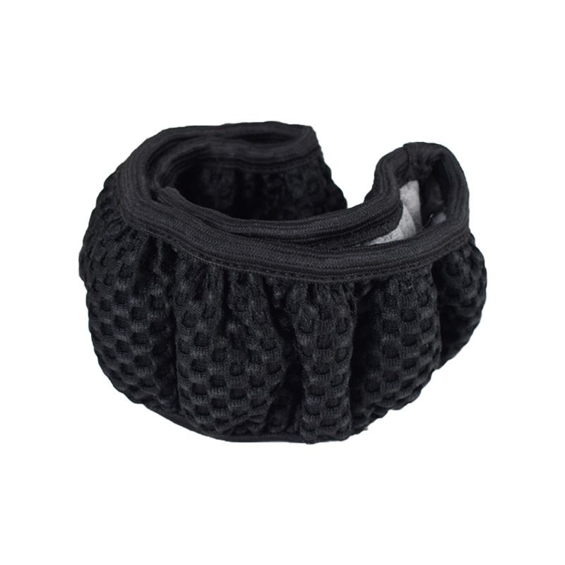 Elastic Steering Wheel Cover 38cm Black view 4