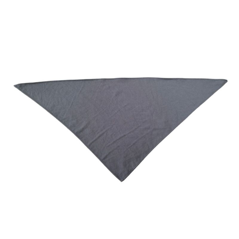 Hapet Dog Triangle Scarf Polyester Solid Color Dark gray three sheets 64*45*45CM