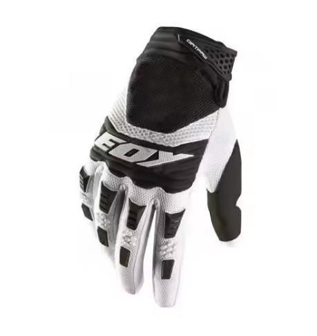 Lohas Nylon Bicycle Gloves Long Style Wear Resistant White M
