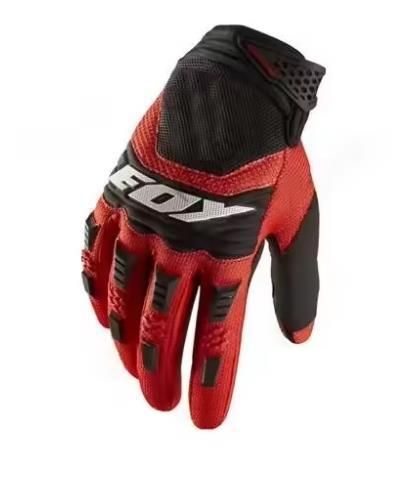 Lohas Nylon Bicycle Gloves Long Style Wear Resistant Red XL