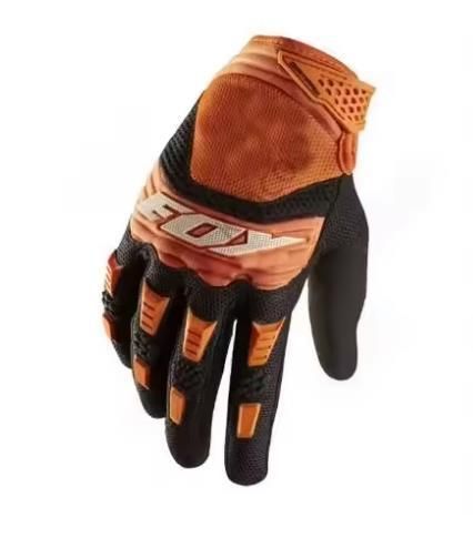 Lohas Nylon Bicycle Gloves Long Style Wear Resistant Orange