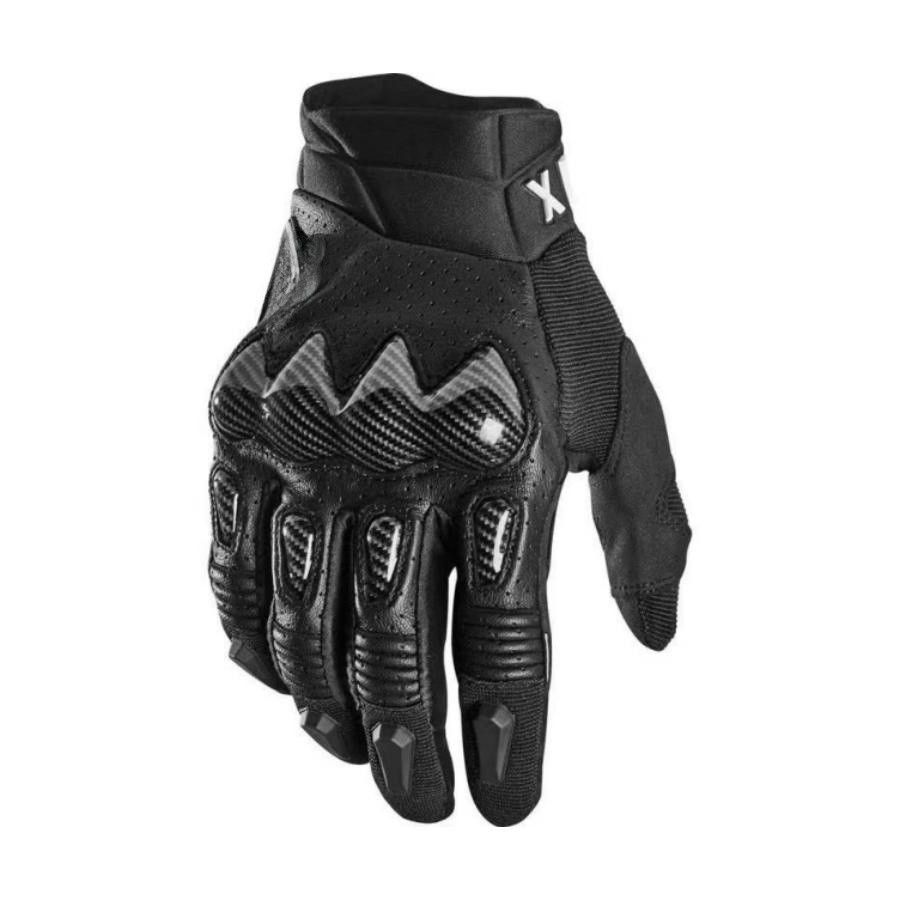 Fis Carbon Fiber Leather Anti Slip Motorcycle Gloves Grey view 3