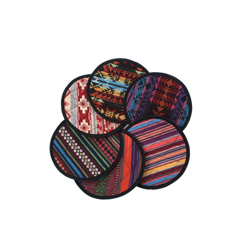 Pot Mat Retro Round Kitchen Insulation Holder Retro style-pot holder view 6
